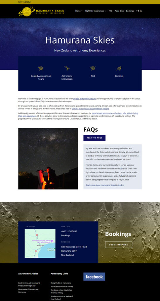 Hamurana Skies - Astronomy Tours